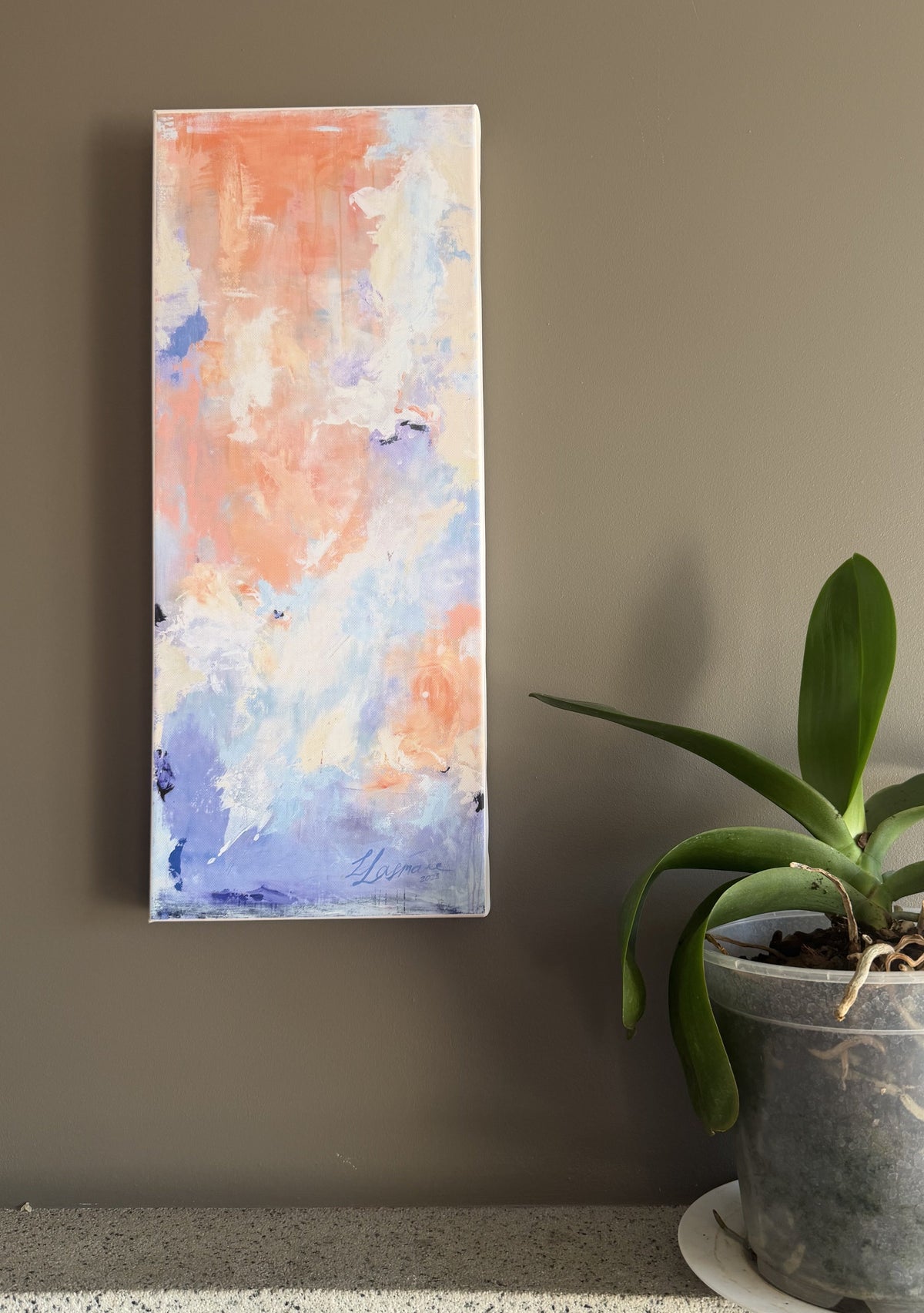 Wanderlust, 20×50 cm open edition canvas vertical canvas print on gallery standard cotton canvas