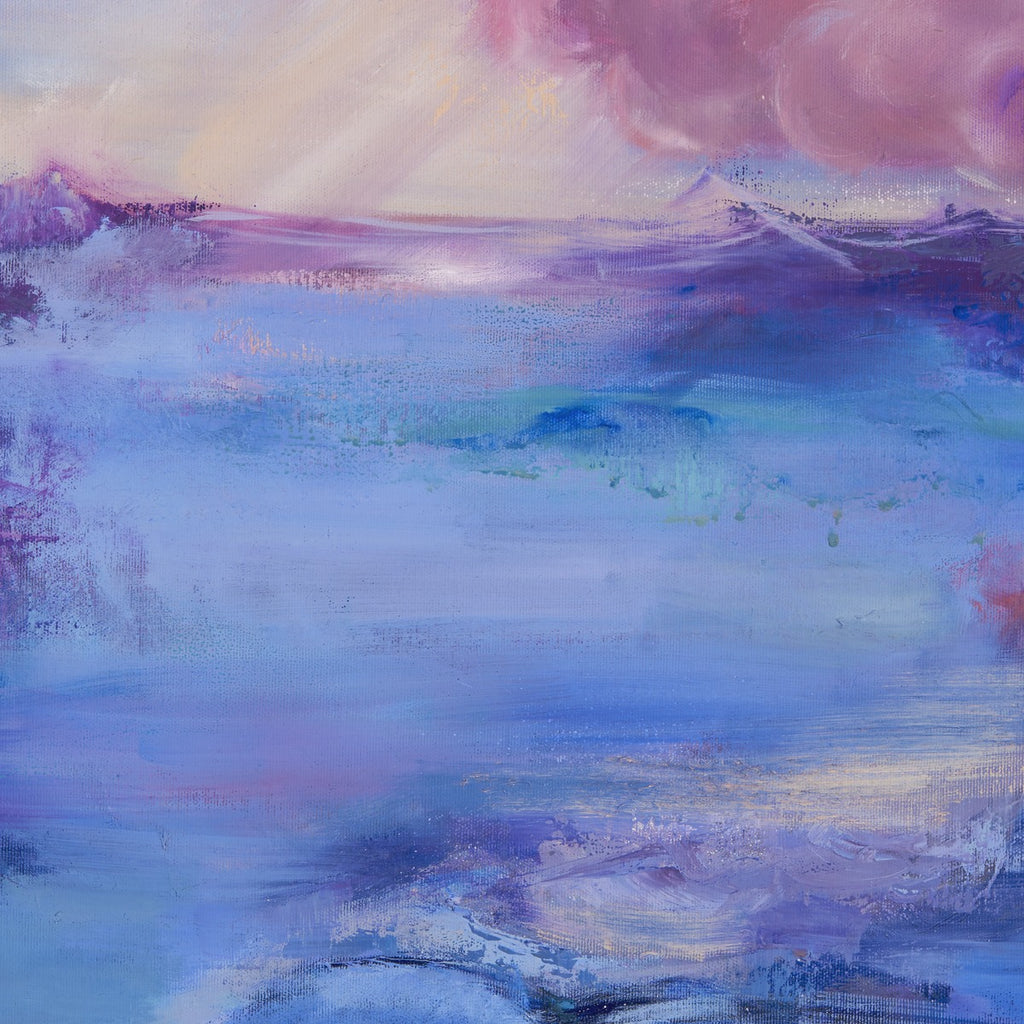 Depth - close-up detail of original acrylic painting by Zane Lasmane, Stillpower Studio