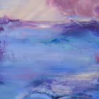 Depth - close-up detail of original acrylic painting by Zane Lasmane, Stillpower Studio