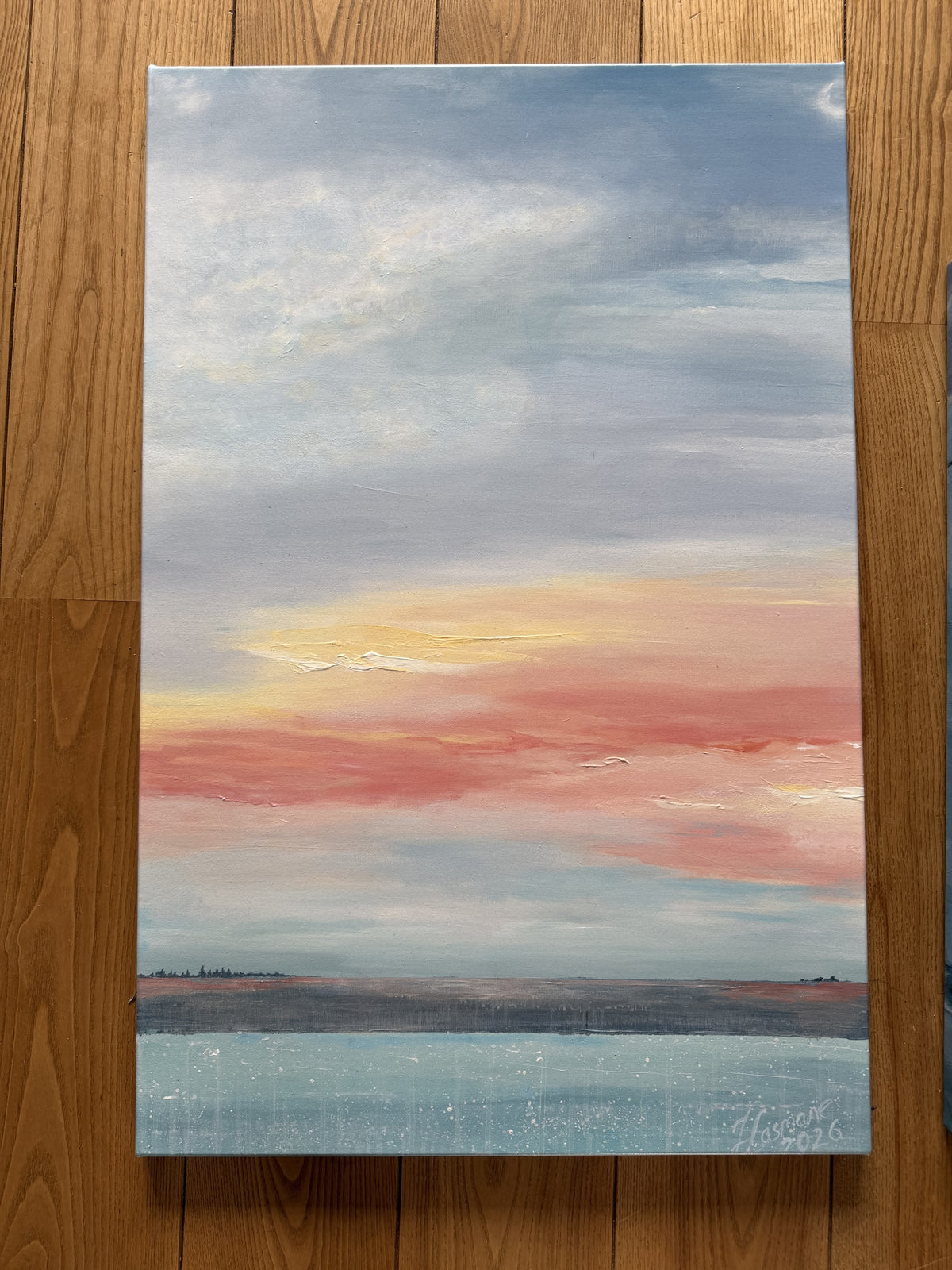 Rising - original acrylic on canvas painting by artist Zane Lasmane